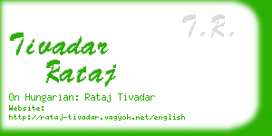 tivadar rataj business card